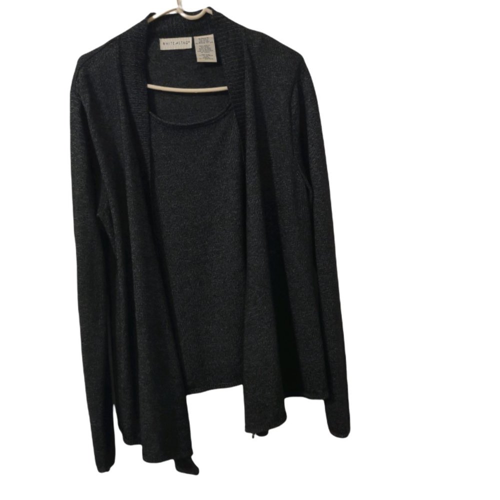 White Stag Women's Long Sleeves Cardigan Top  Color: Charcoal Size: S (4/6)
